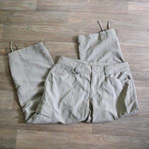 The North Face Khaki Cargo Outdoor Pants Size Women 8